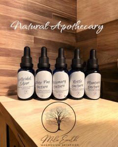 Herbal Tinctures for Health, handmade by Mila Earth