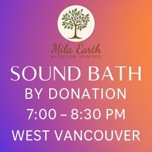 Sound Bath by donation Nov 26 : 7-8:30