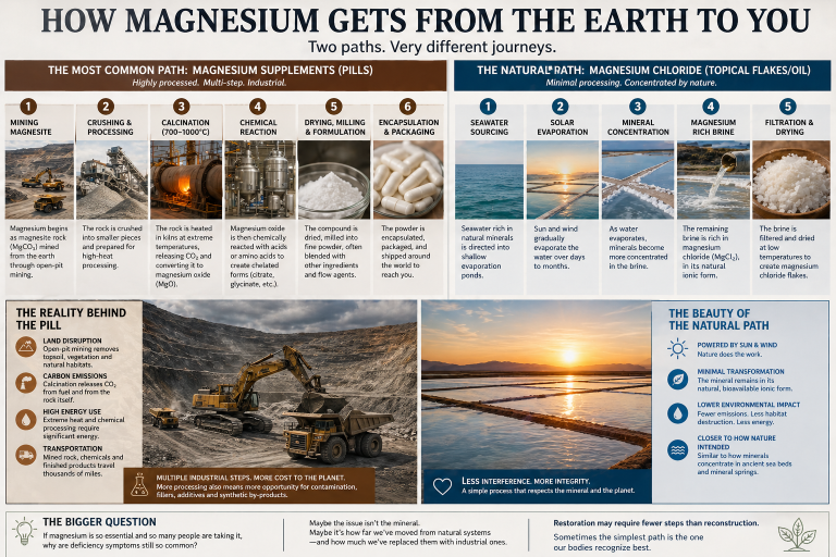 Magnesium Chloride vs Supplements: How It’s Made, Who Profits — and Why Deficiency Persists
