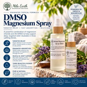 Mila Earth DMSO Magnesium Spray with 3% DMSO and magnesium chloride
