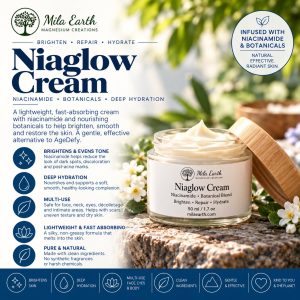 Mila Earth Niaglow niacinamide cream with botanicals