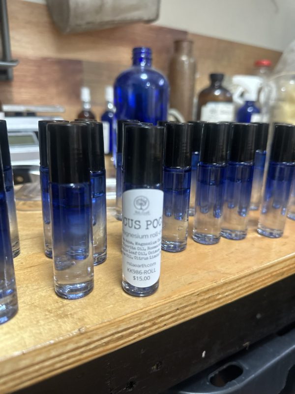 Focus Pocus magnesium roll-on by Mila Earth, handmade in West Vancouver, BC